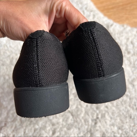 Sketchers: Solid Black Cleo Flex Wedge Wide Fit Memory Foam Slip On Size 9 Wide - Picture 6 of 9